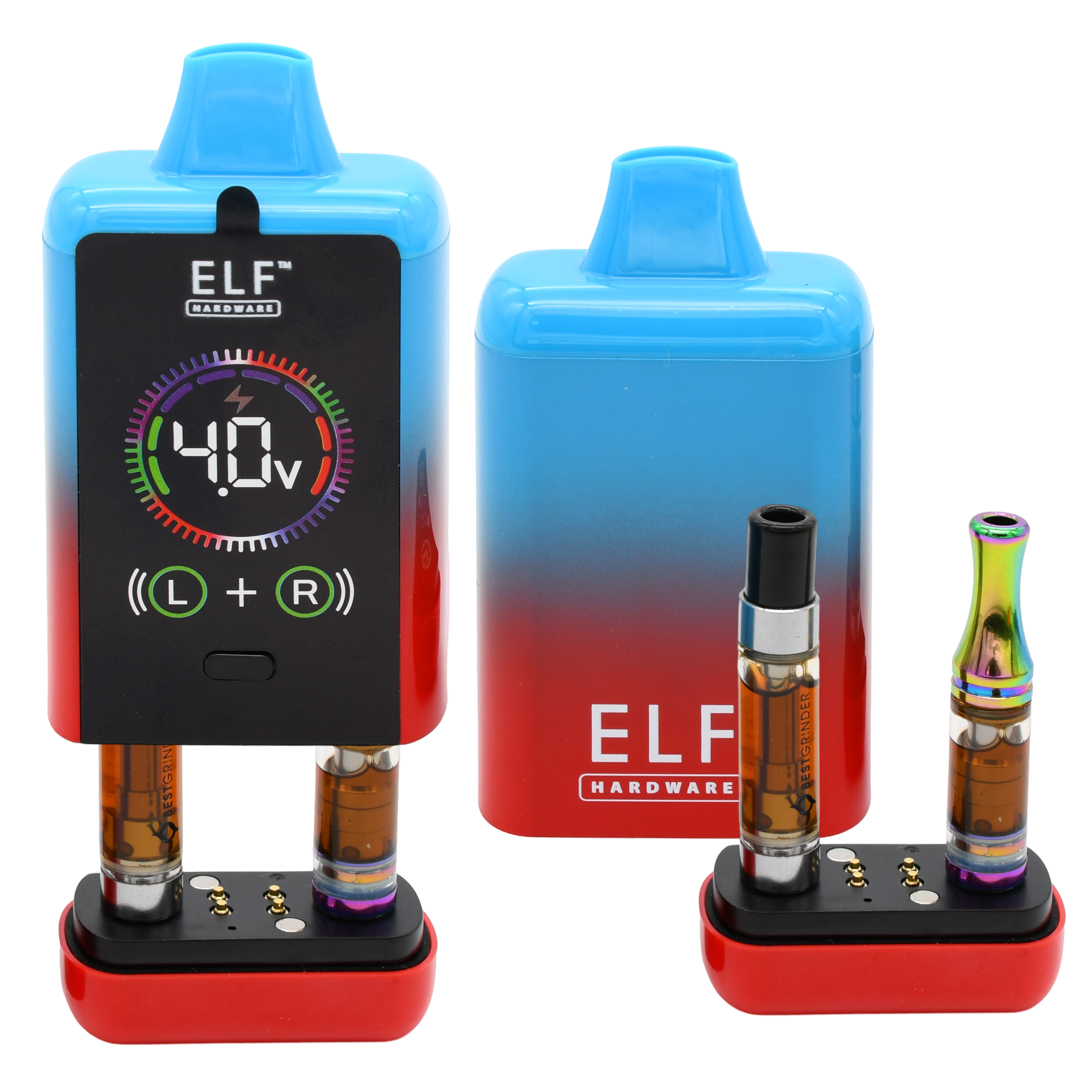 ELF Canndual Pro Discreet Dual 510 Thread Vape Cart Battery - Image 3