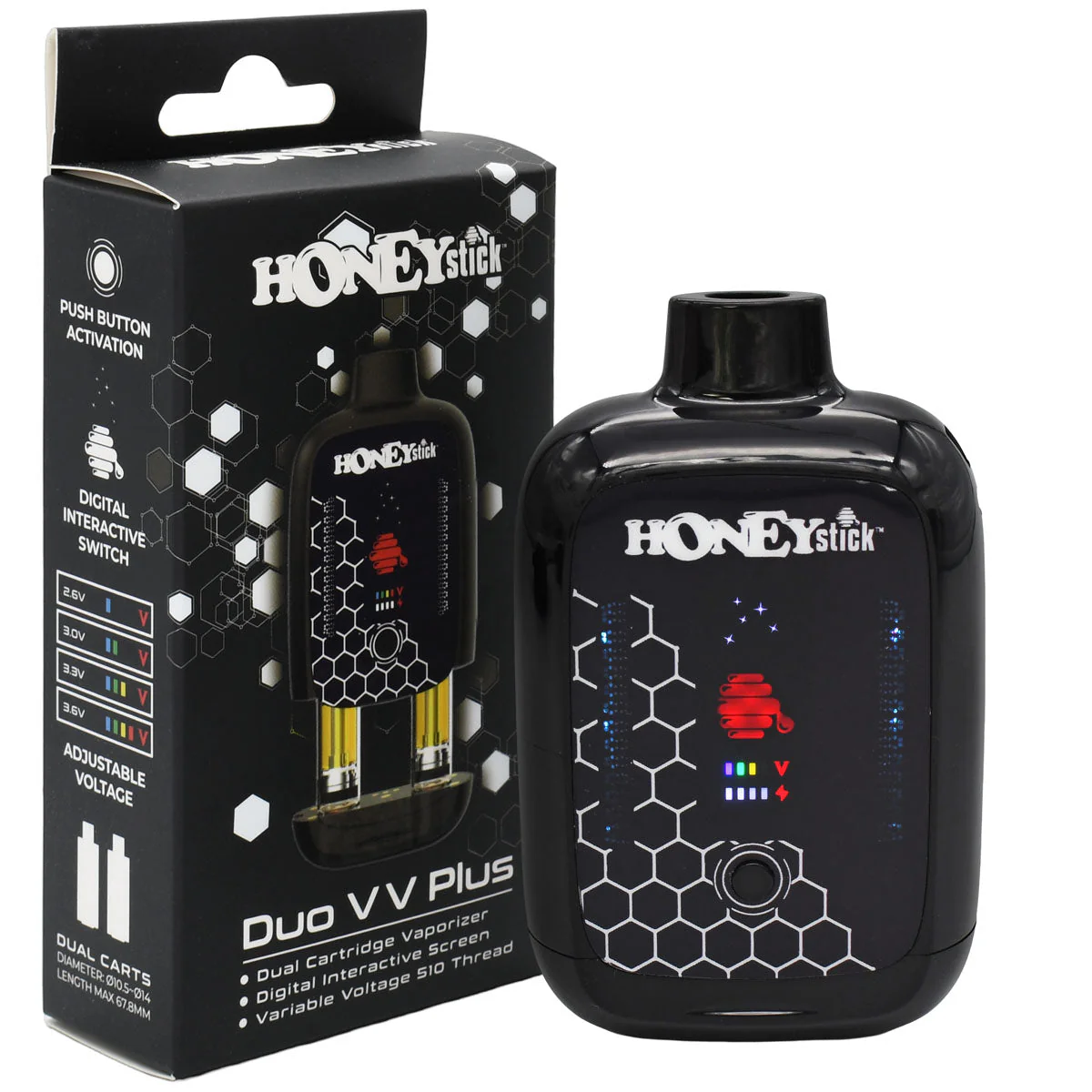 Honeystick DUO VV PLUS 510 Thread Vape Cart Battery - Image 29