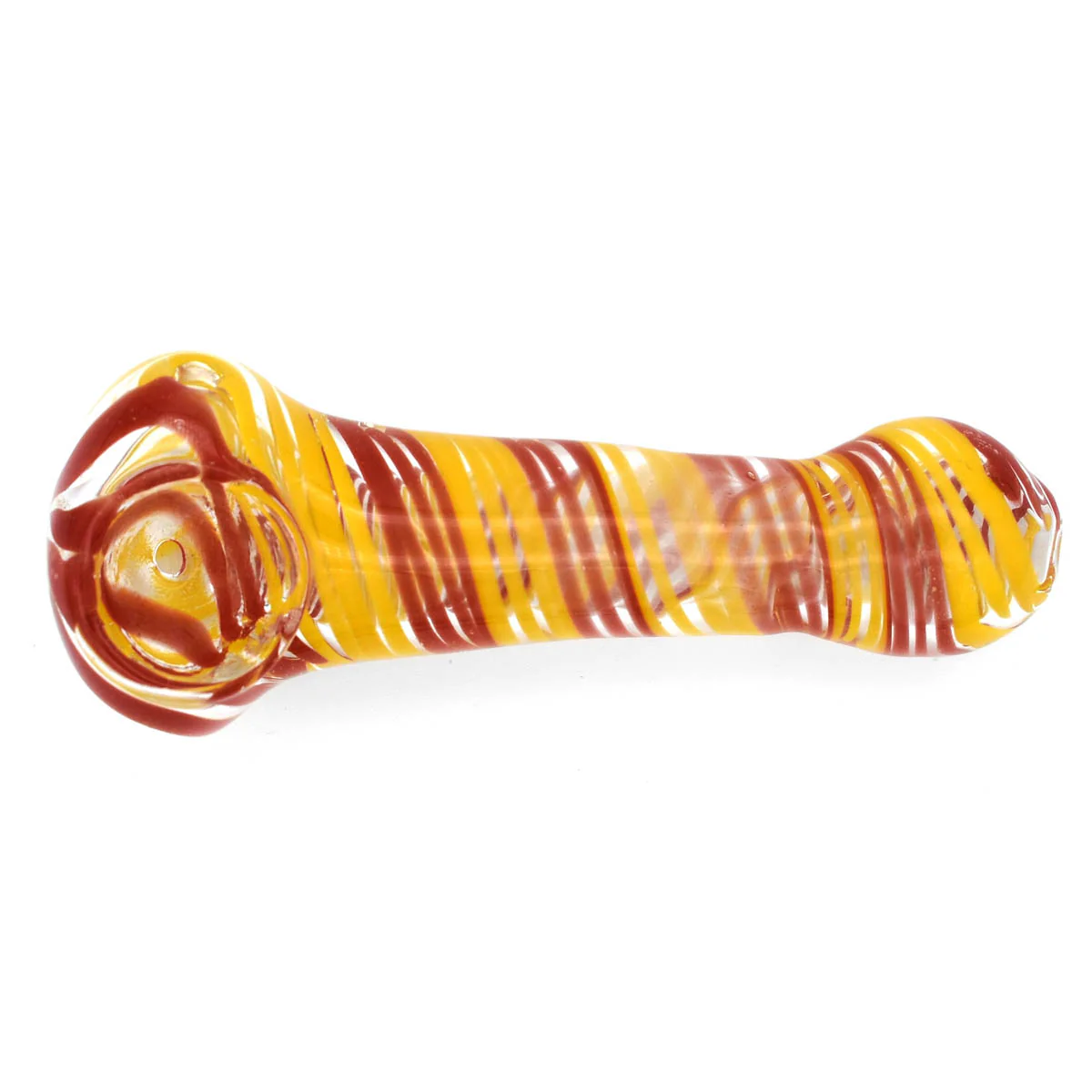 Glass Hand Pipe - Fire Swirl - Image 4