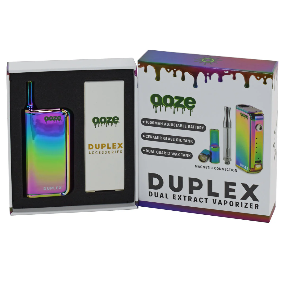 Ooze Duplex Dual Extract 510 Thread Vape Cart Battery Starter Kit - Image 5