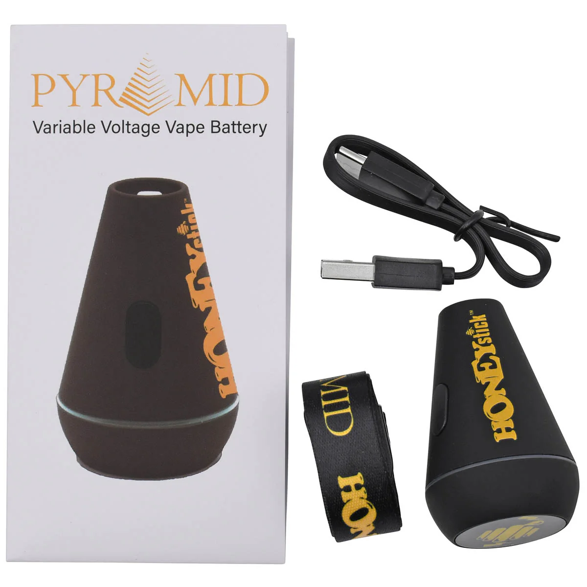 Honeystick Pyramid 510 Thread Vape Cart Battery - Image 9