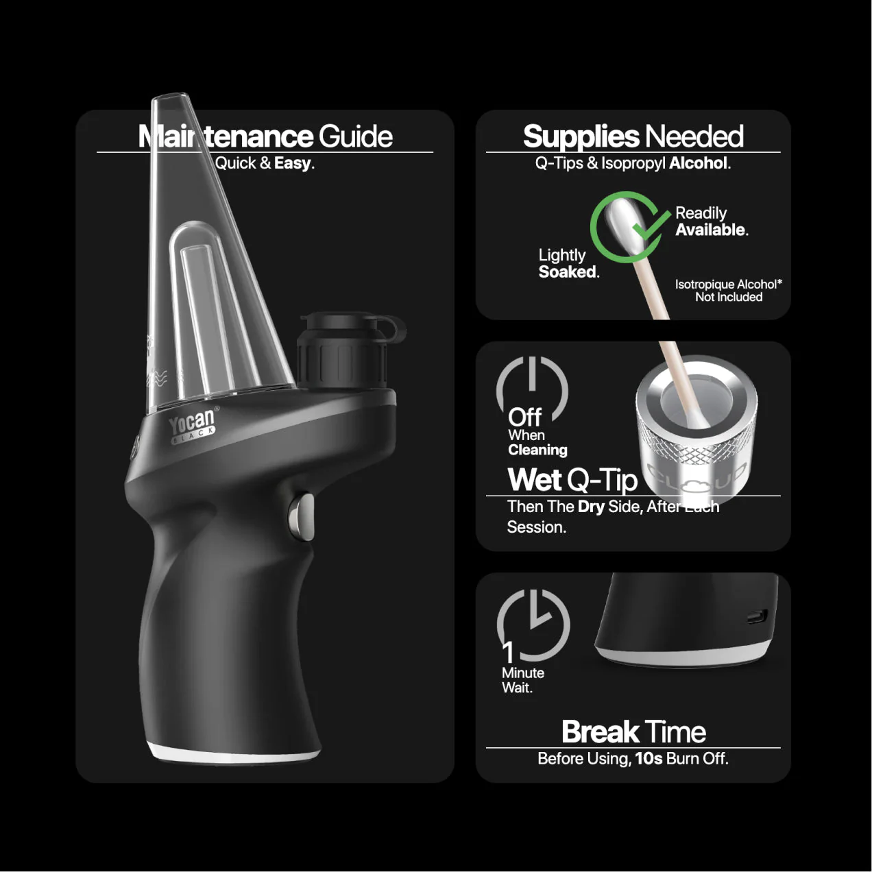 Yocan Black Phaser Max 2 Dab Pen Concentrate Vaporizer - Image 9