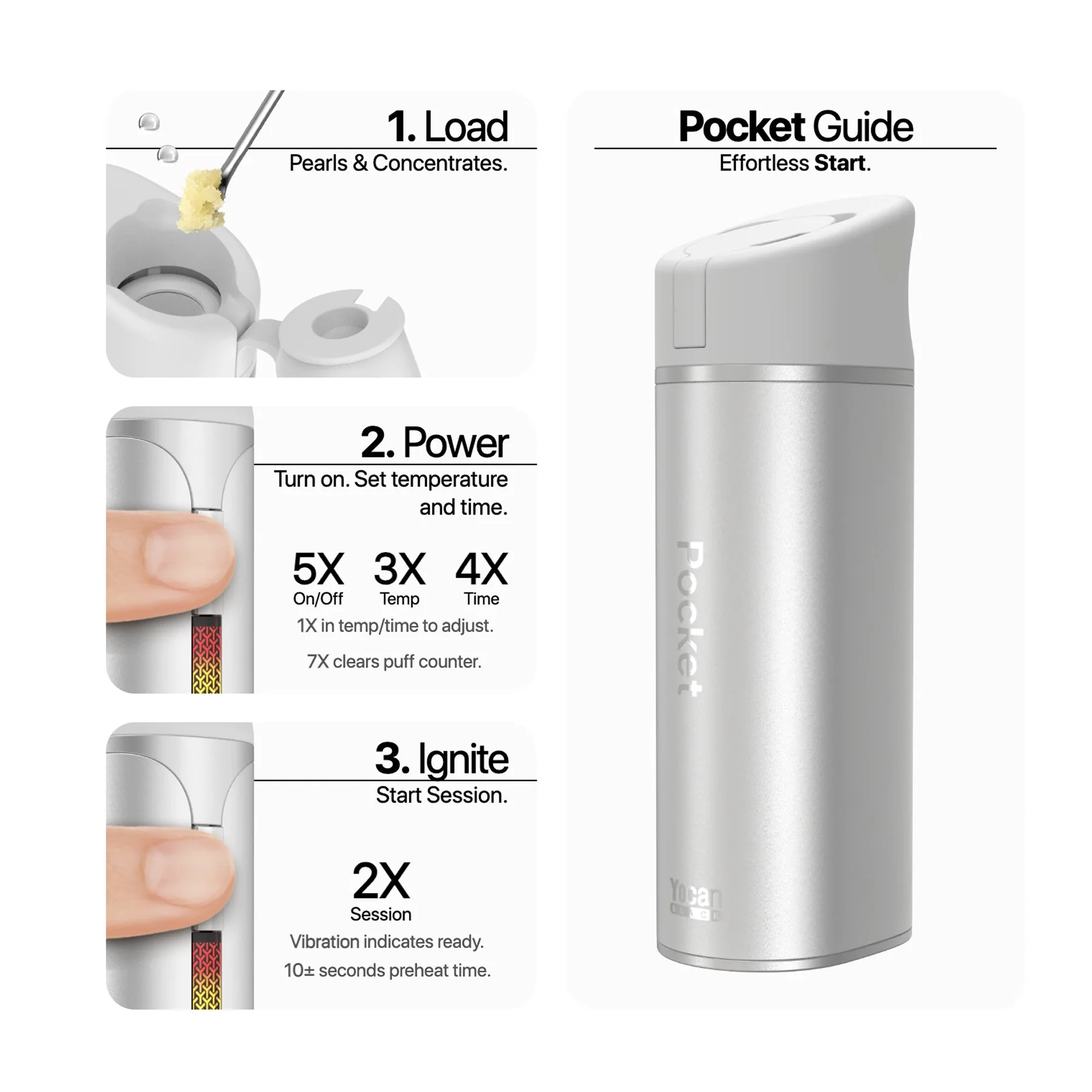 Yocan Black Pocket Portable Dab Pen Vaporizer - Image 9